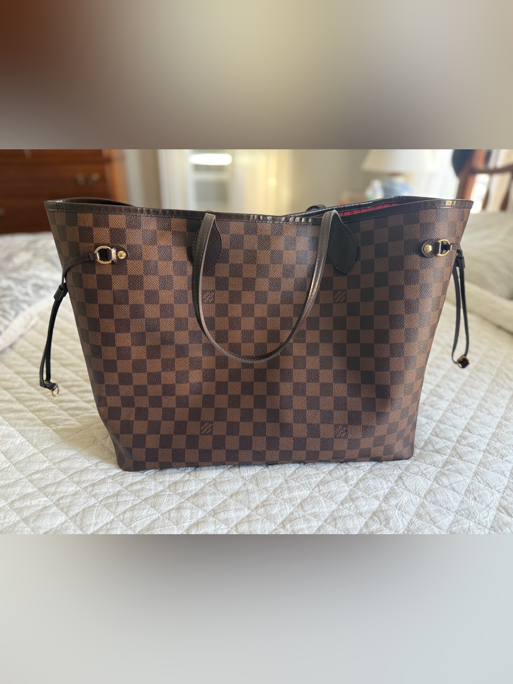 Authentic Louis Vuitton Neverfull in Damier Ebene GM